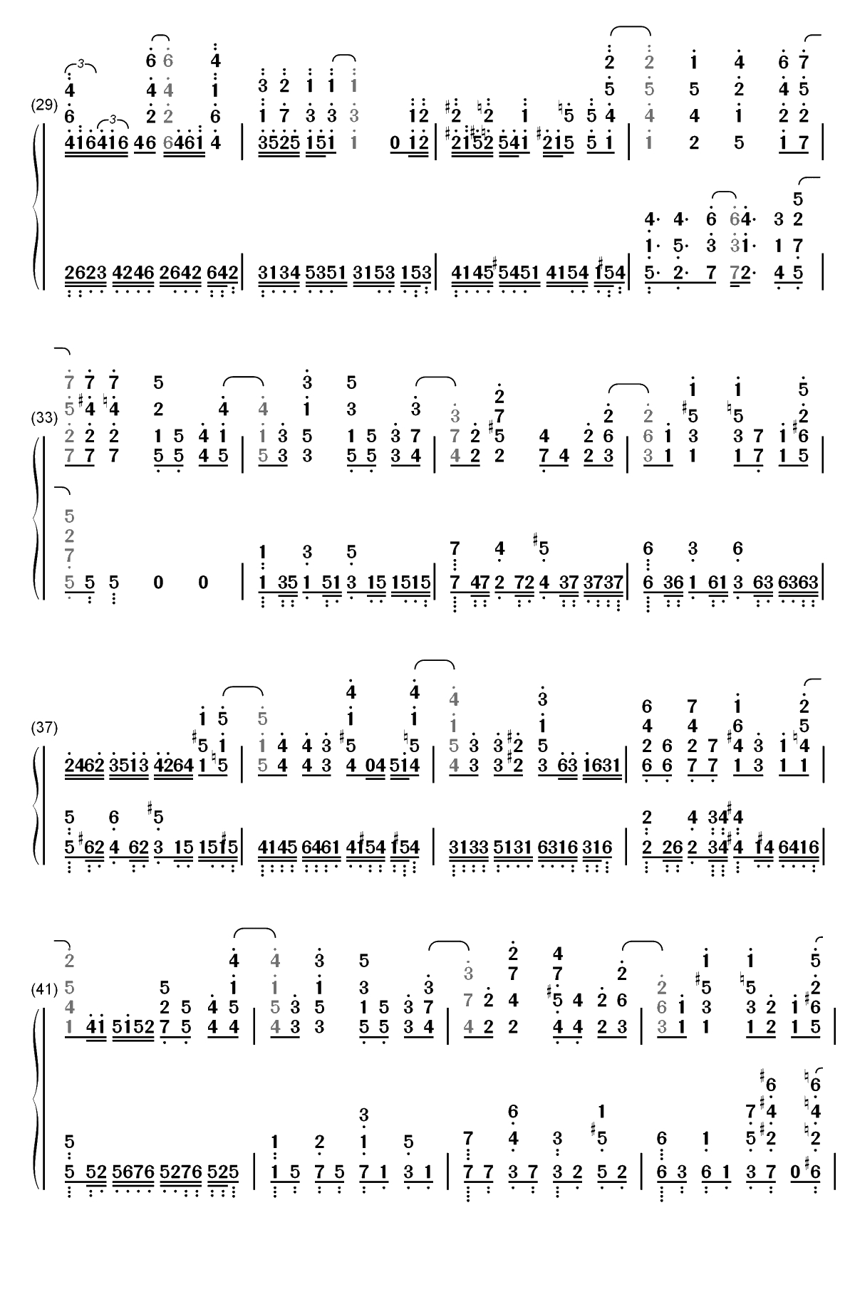 えんどろ～る-ENDRO~OP双手简谱预览3
