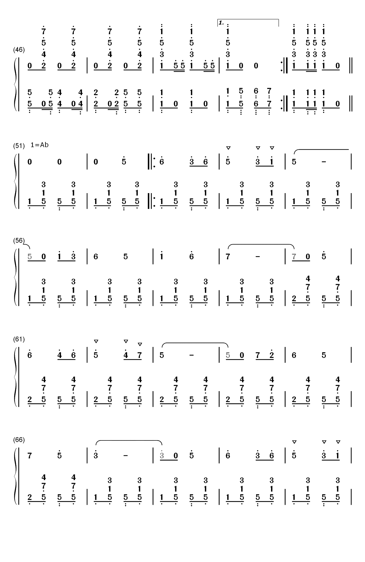 双头鹰进行曲-瓦格纳双手简谱预览3