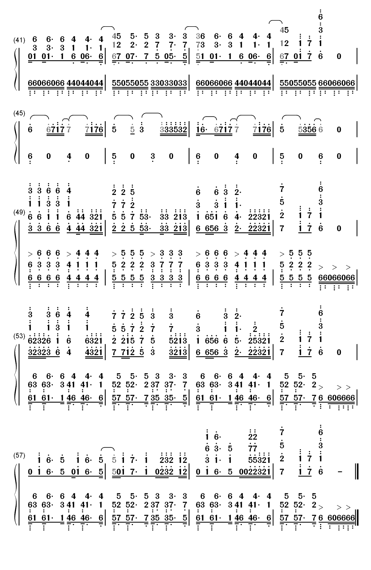 Lily-Alan Walker和K-391和Emelie Hollow双手简谱预览3