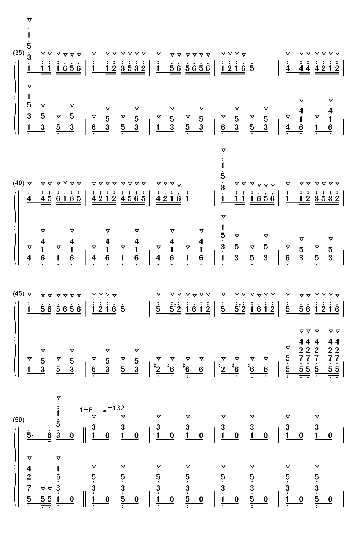 卡门序曲-朝鲜风格双手简谱预览3