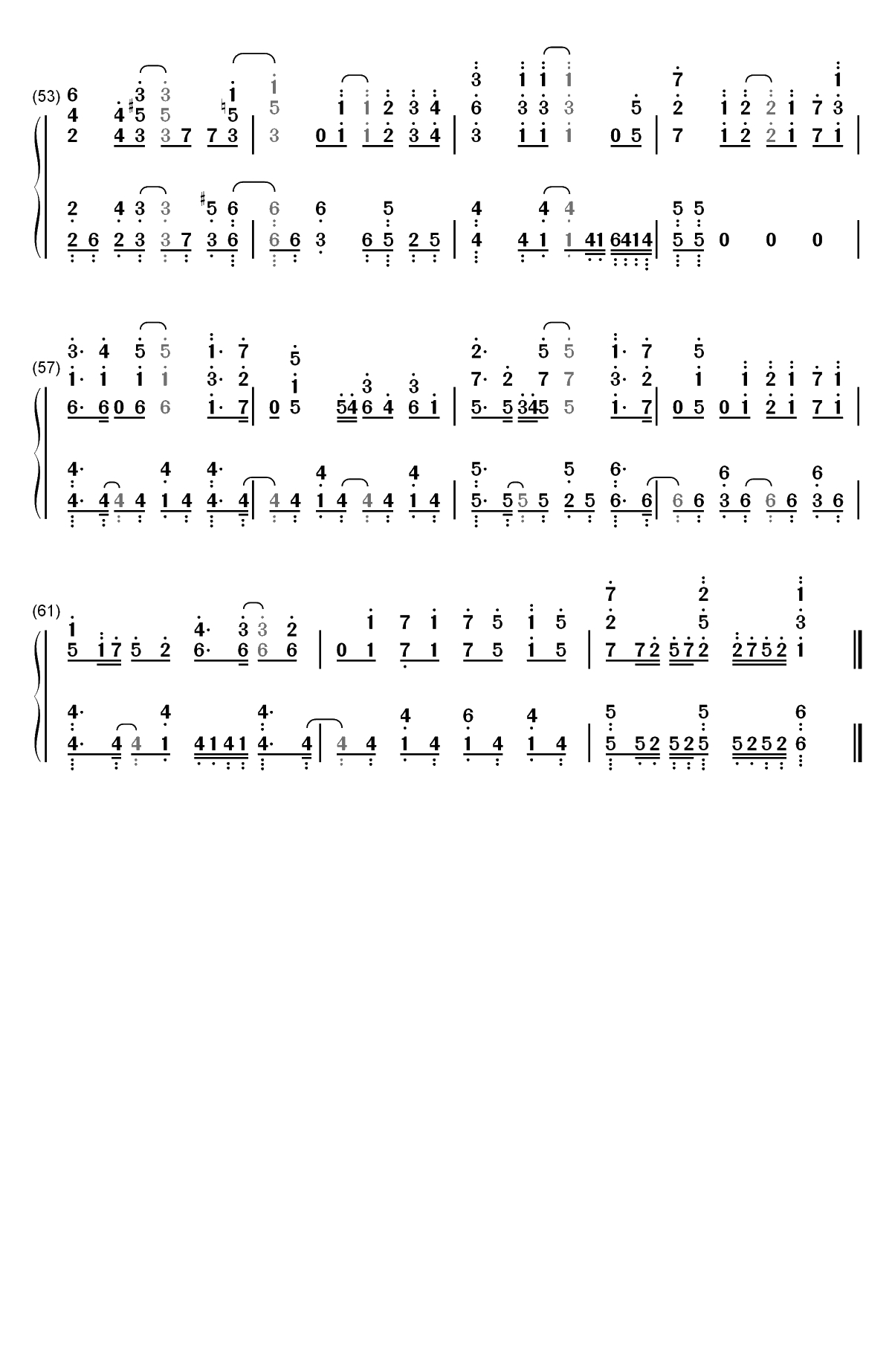 メグルモノ-关于我转生变成史莱姆这档事OP2双手简谱预览4