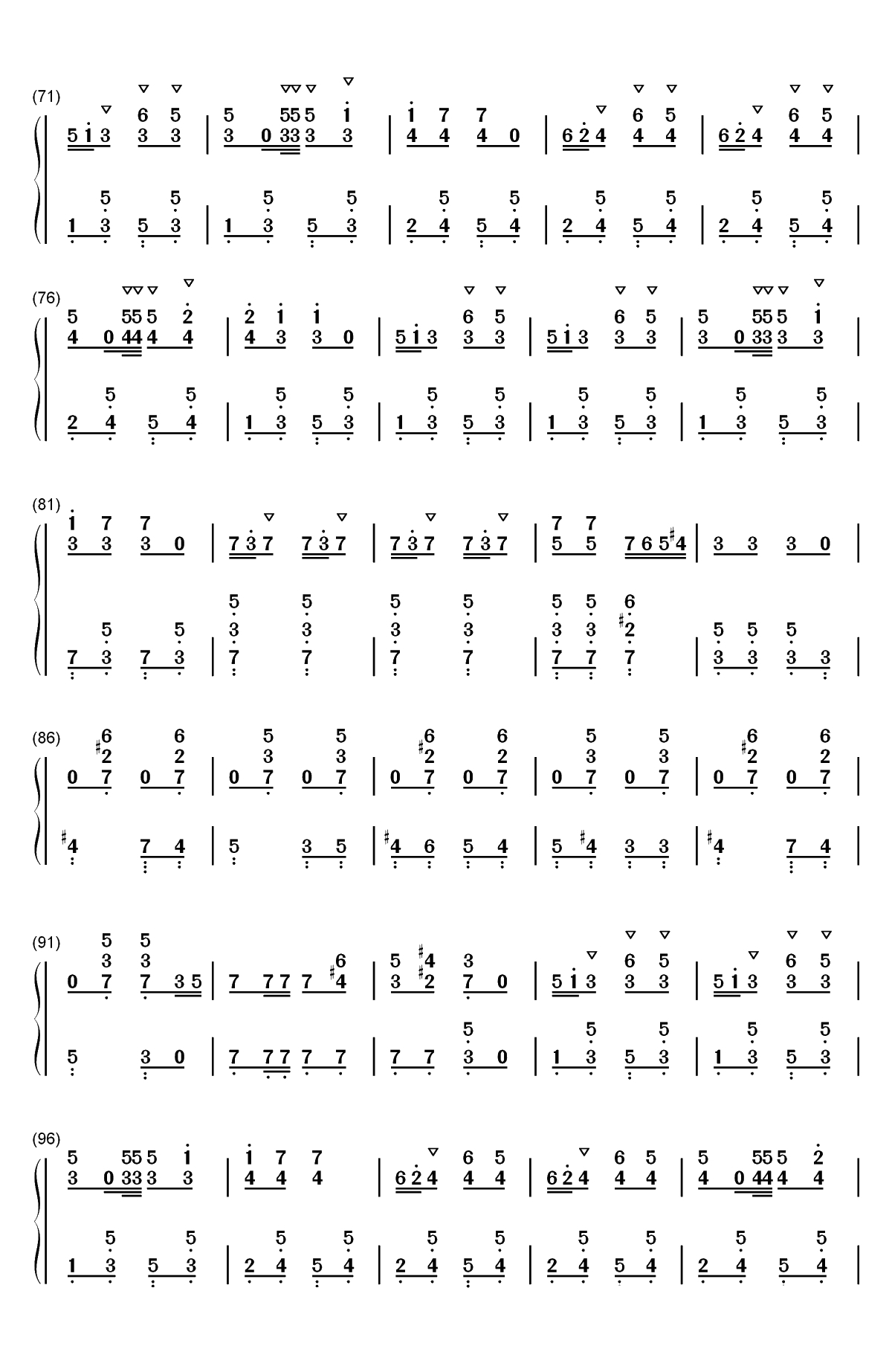 玩具兵进行曲-玩具兵的游行双手简谱预览4