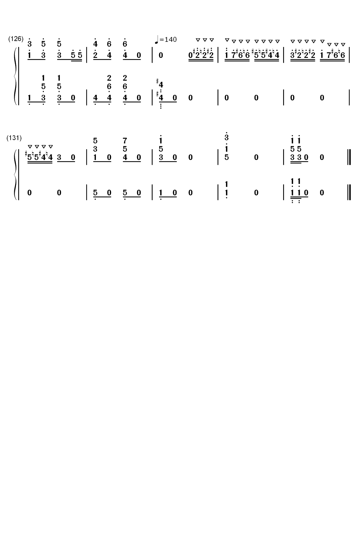 玩具兵进行曲-玩具兵的游行双手简谱预览6