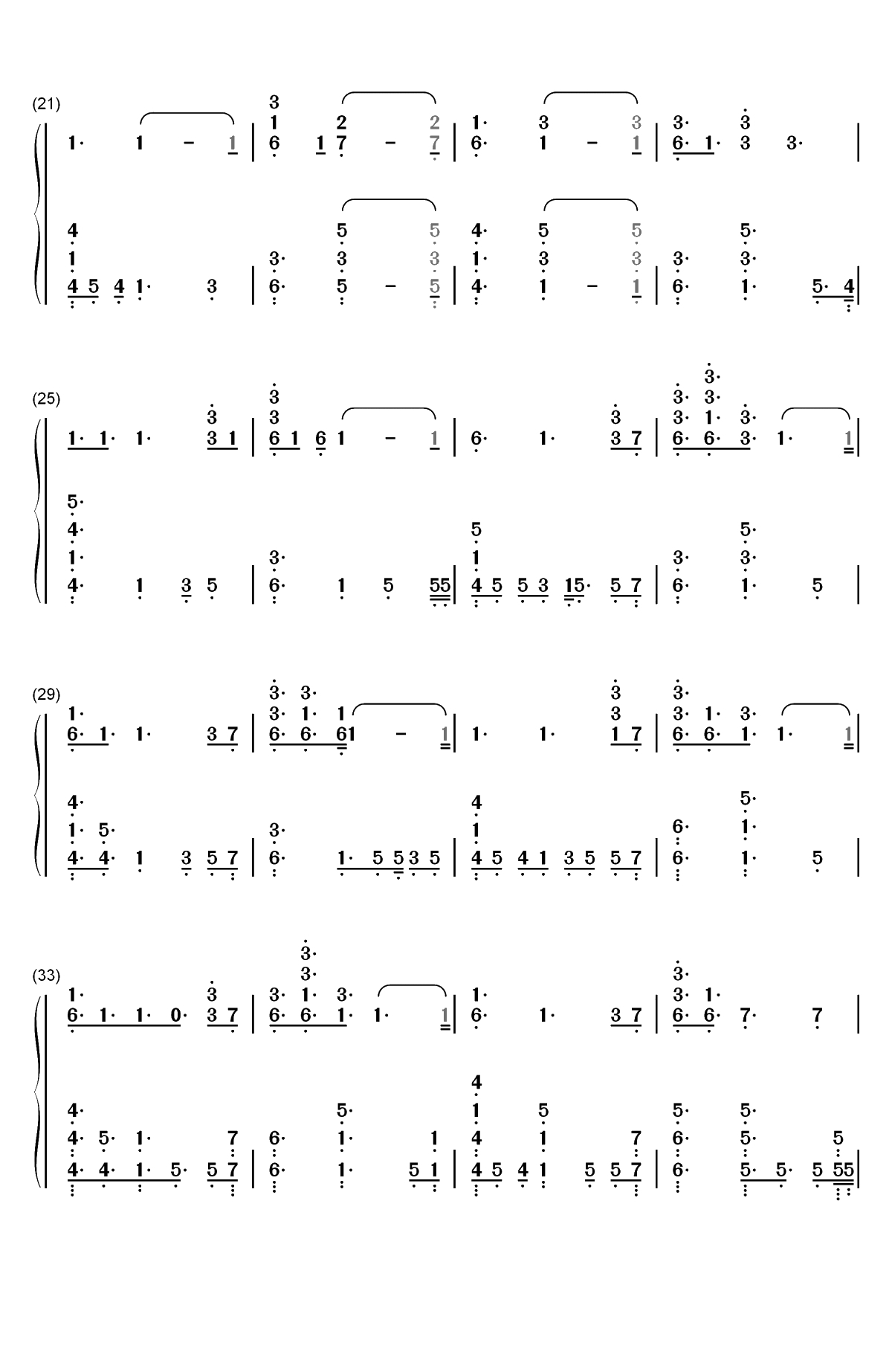 No Place-Backstreet Boys双手简谱预览2