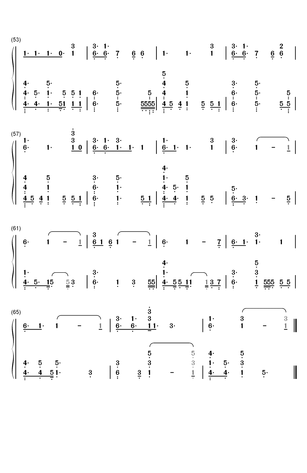 No Place-Backstreet Boys双手简谱预览4