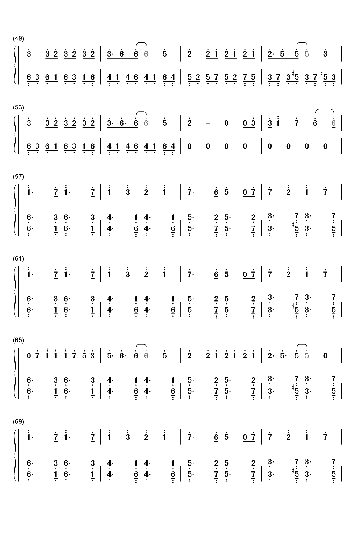 Different World-Alan Walker双手简谱预览3