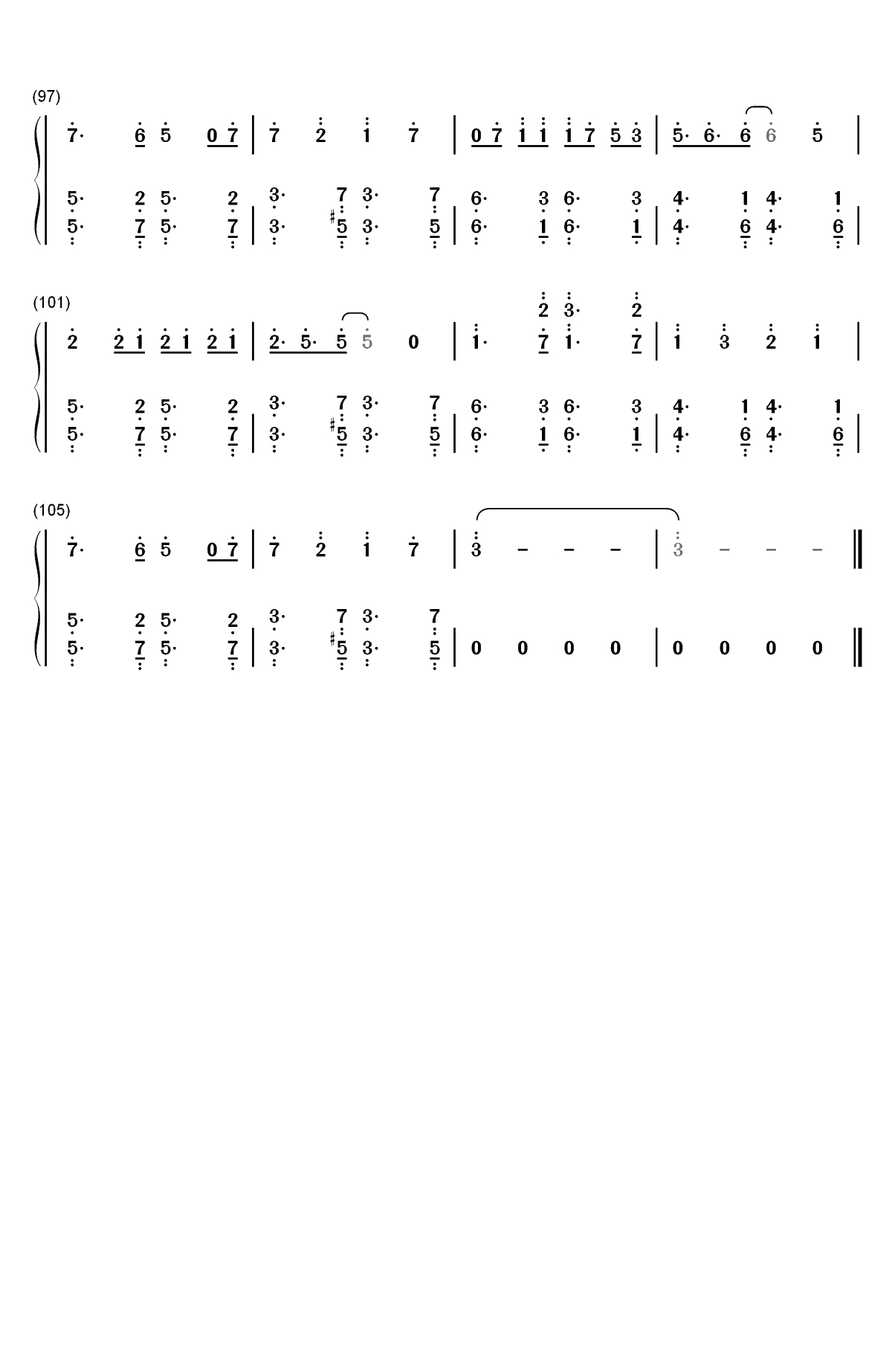 Different World-Alan Walker双手简谱预览5