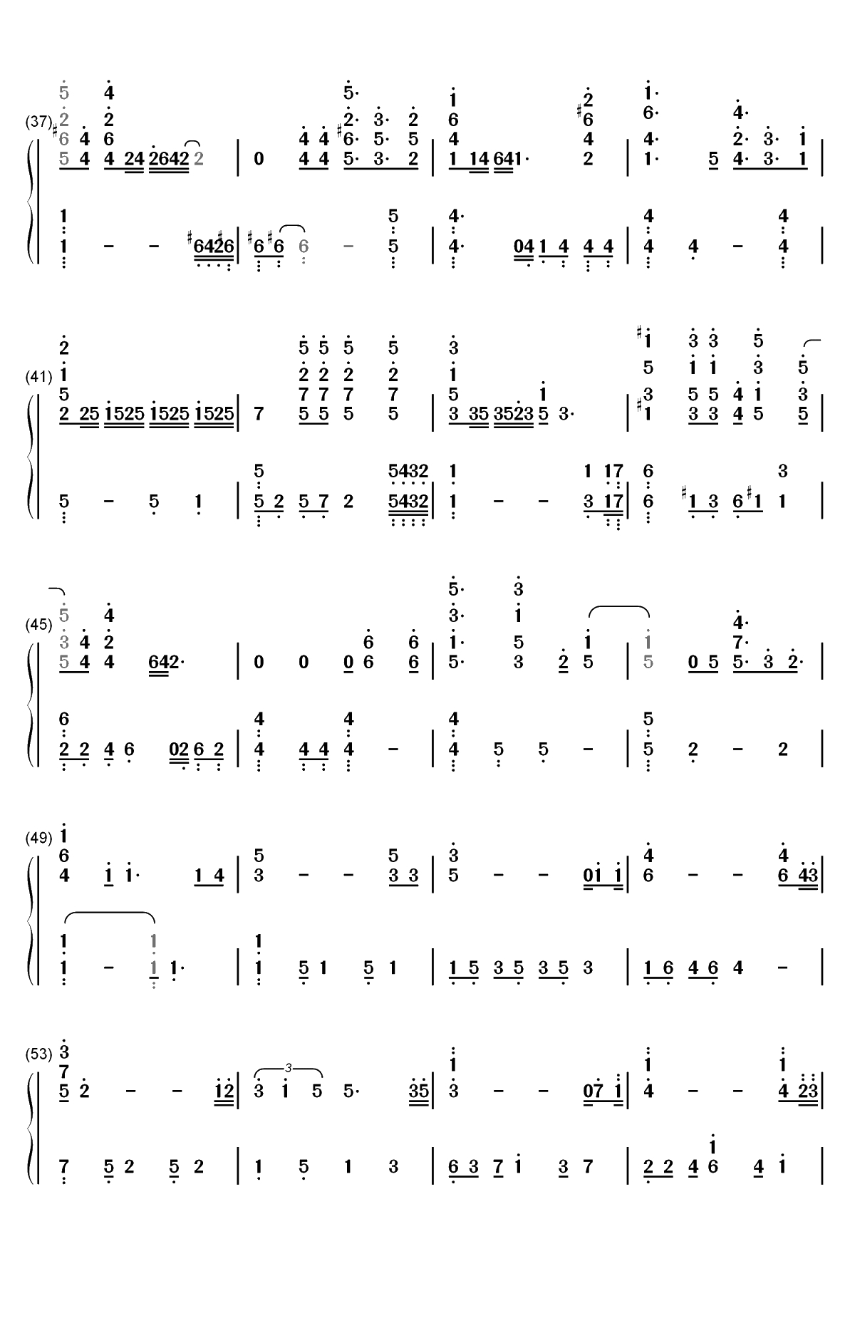 Circle of Life-狮子王片头曲双手简谱预览3