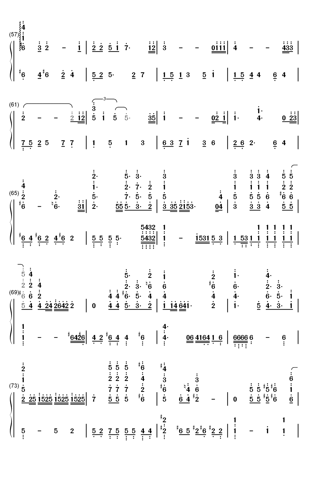 Circle of Life-狮子王片头曲双手简谱预览4
