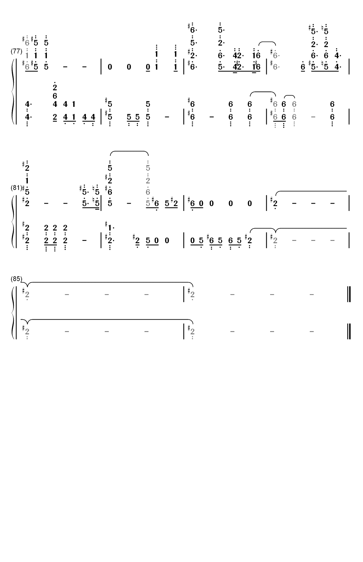 Circle of Life-狮子王片头曲双手简谱预览5