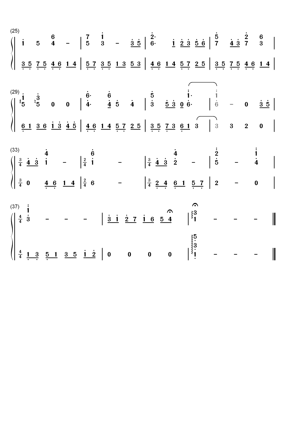 秘湯を求めて-游戏怪物猎人p3村落BGM双手简谱预览2