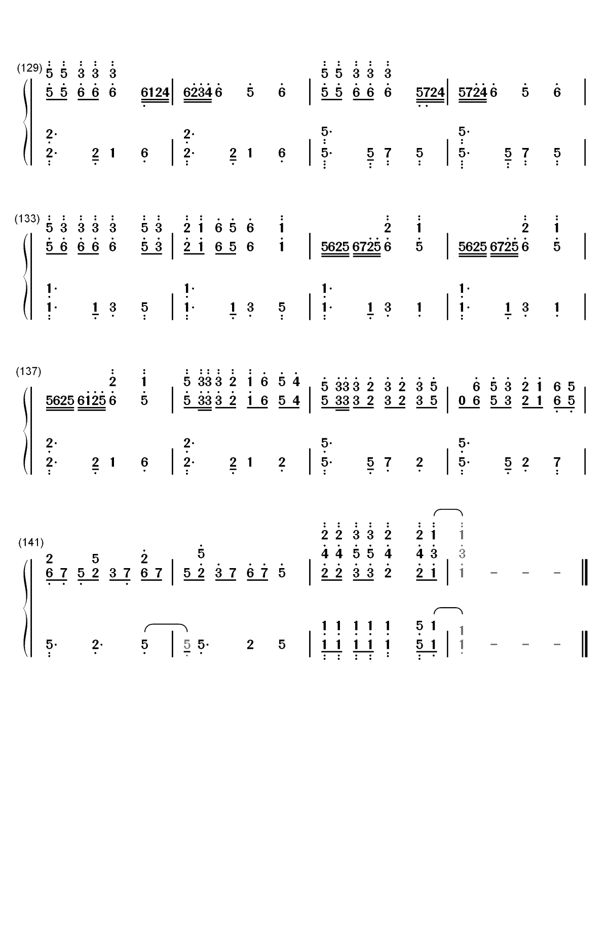 中国狂想曲-马克西姆双手简谱预览7