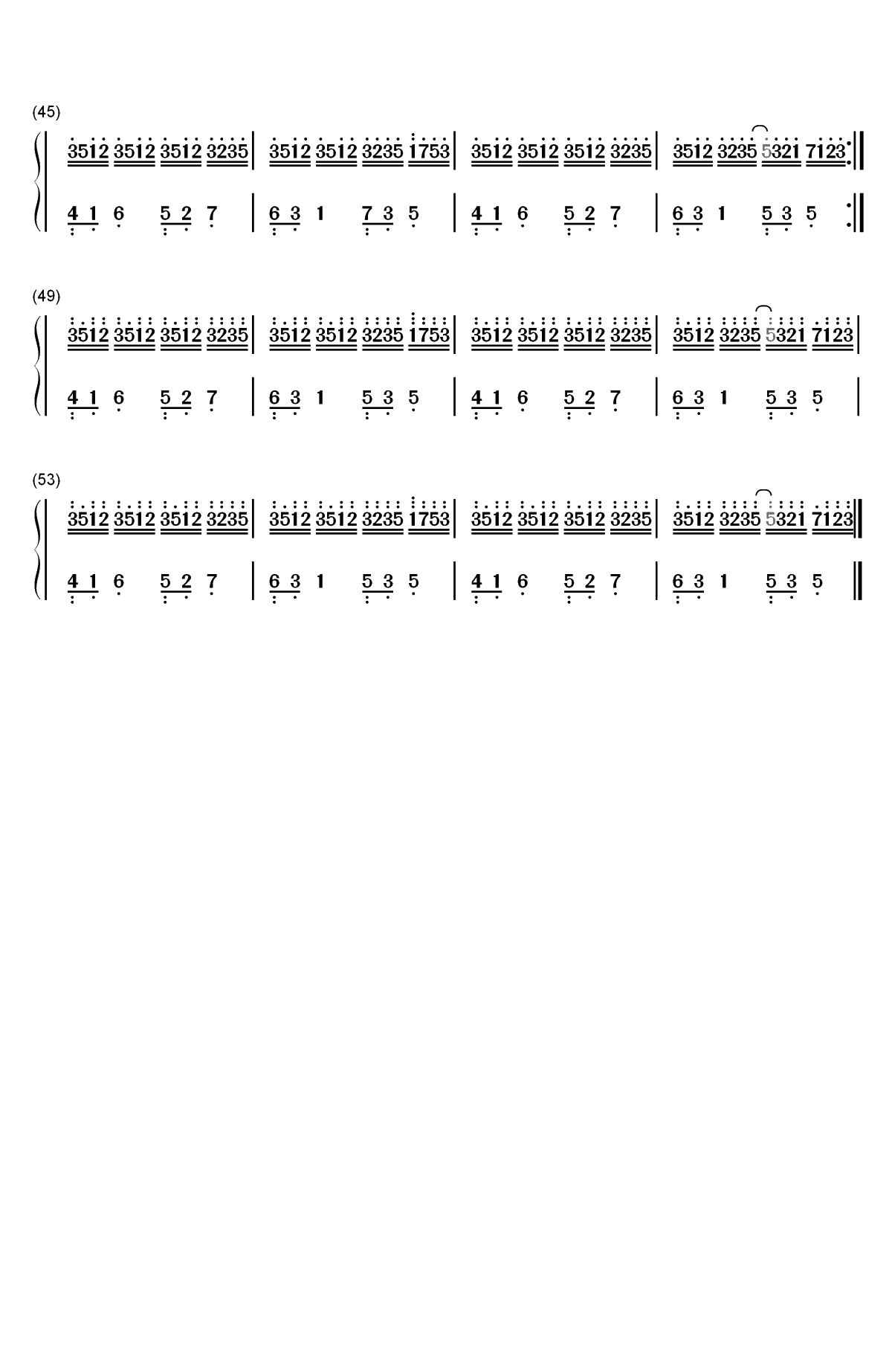 春天的太阳-July双手简谱预览3