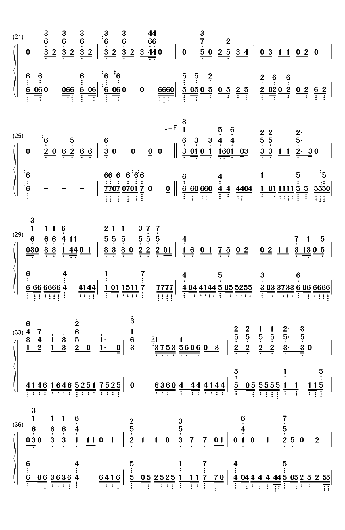 ENAMEL-黑执事 Book of Circus OP双手简谱预览2