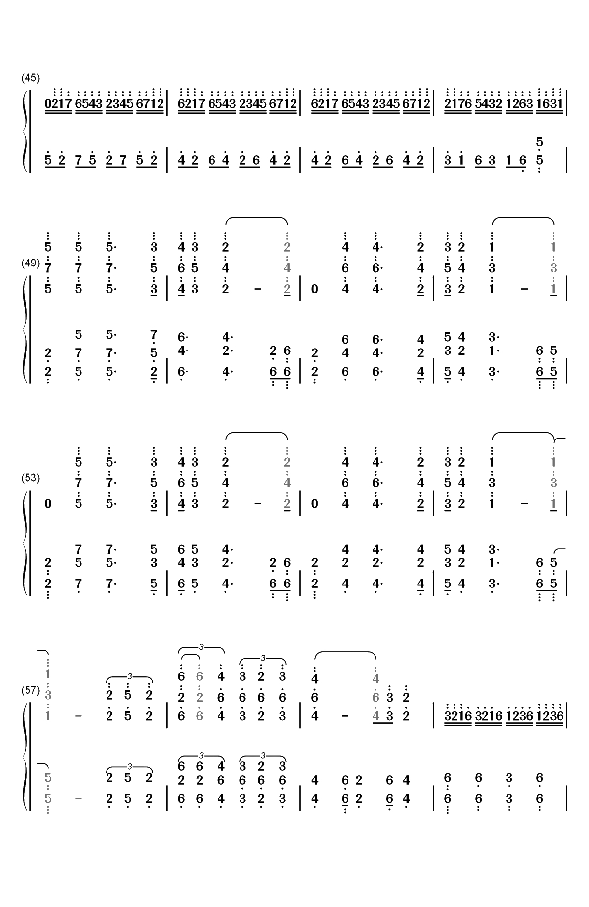 Clocks-马克西姆双手简谱预览3