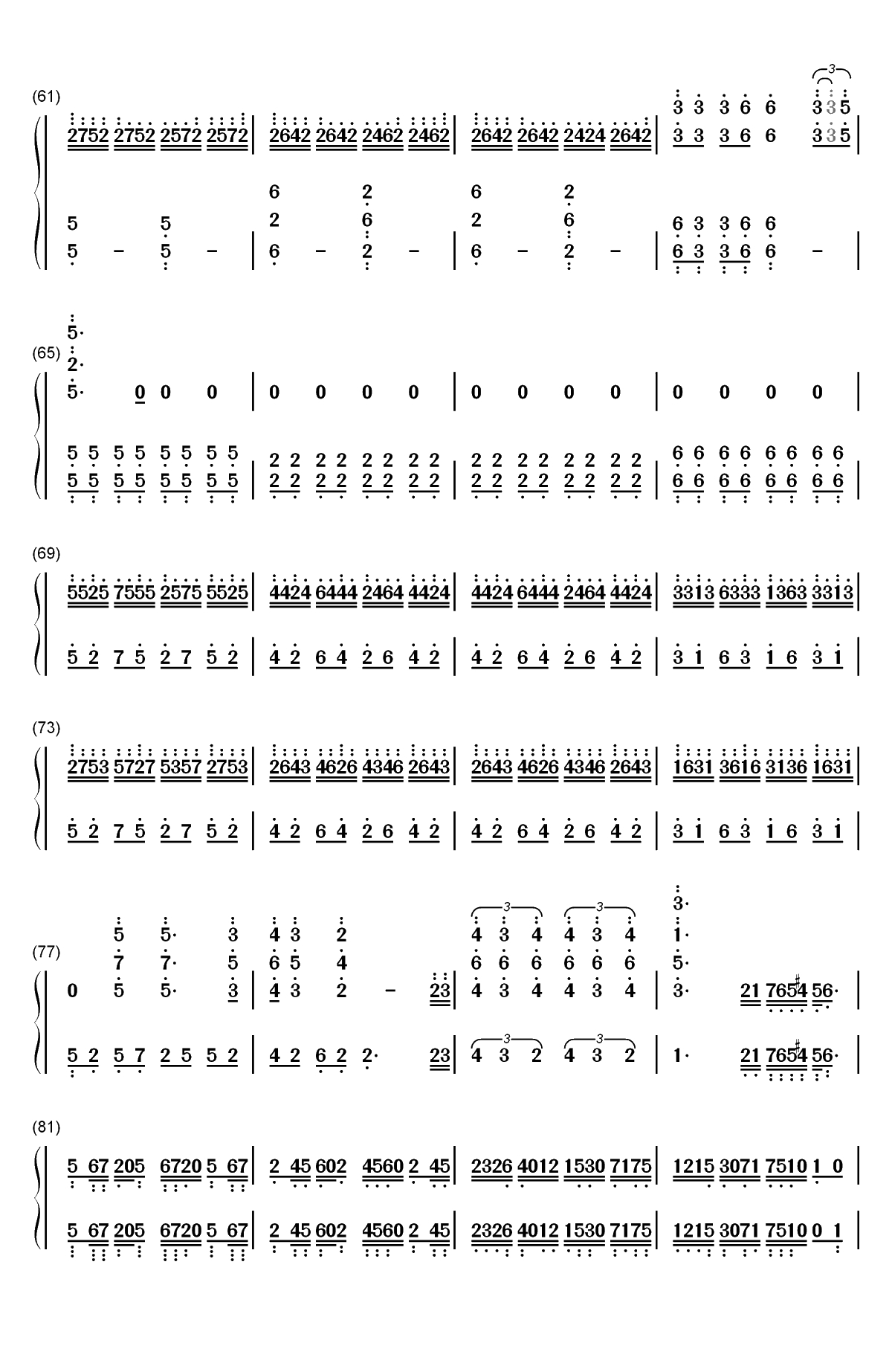 Clocks-马克西姆双手简谱预览4