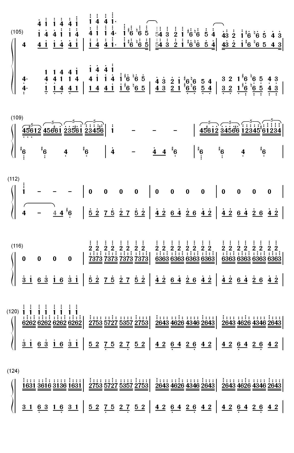 Clocks-马克西姆双手简谱预览6