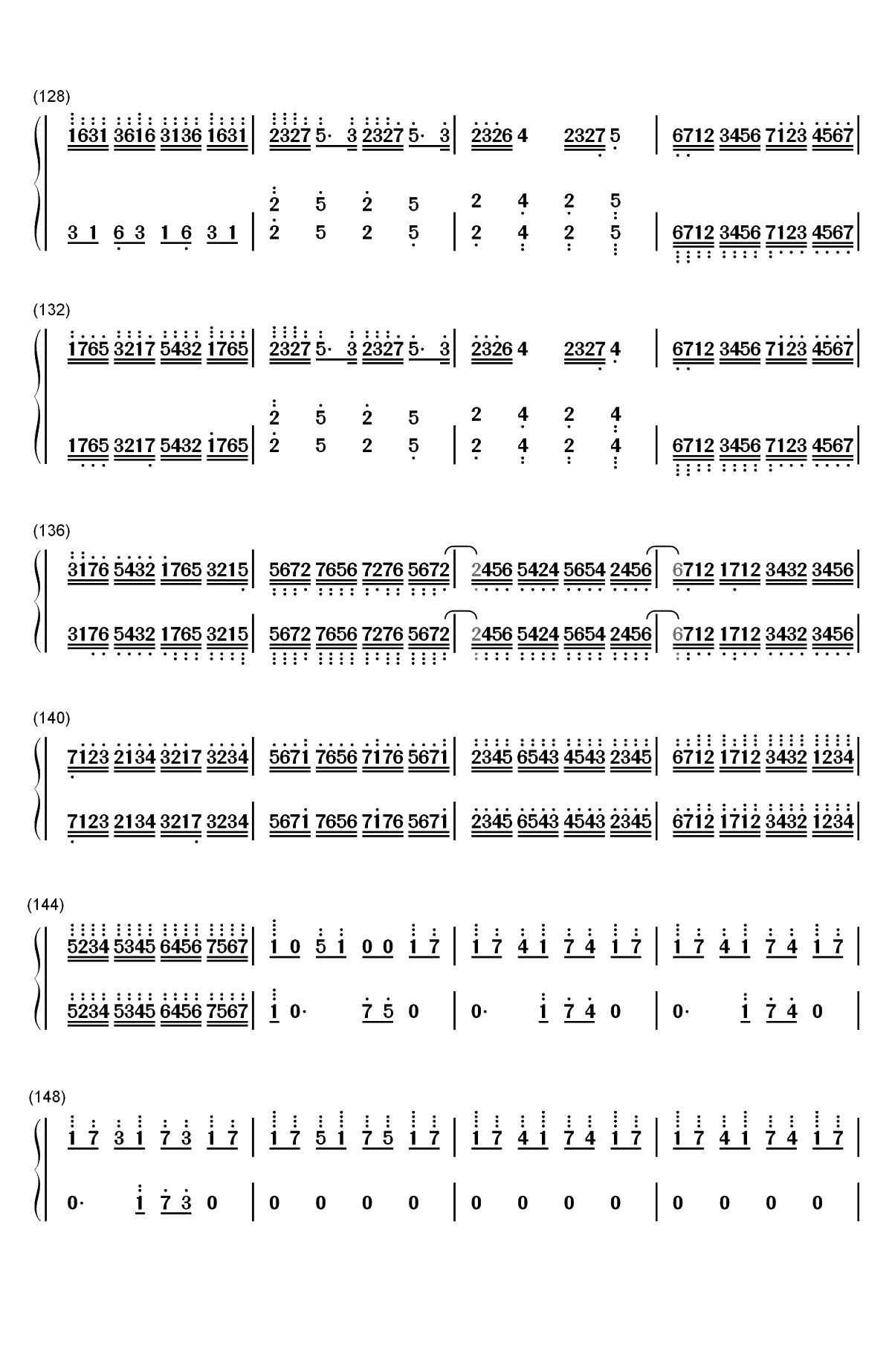 Clocks-马克西姆双手简谱预览7