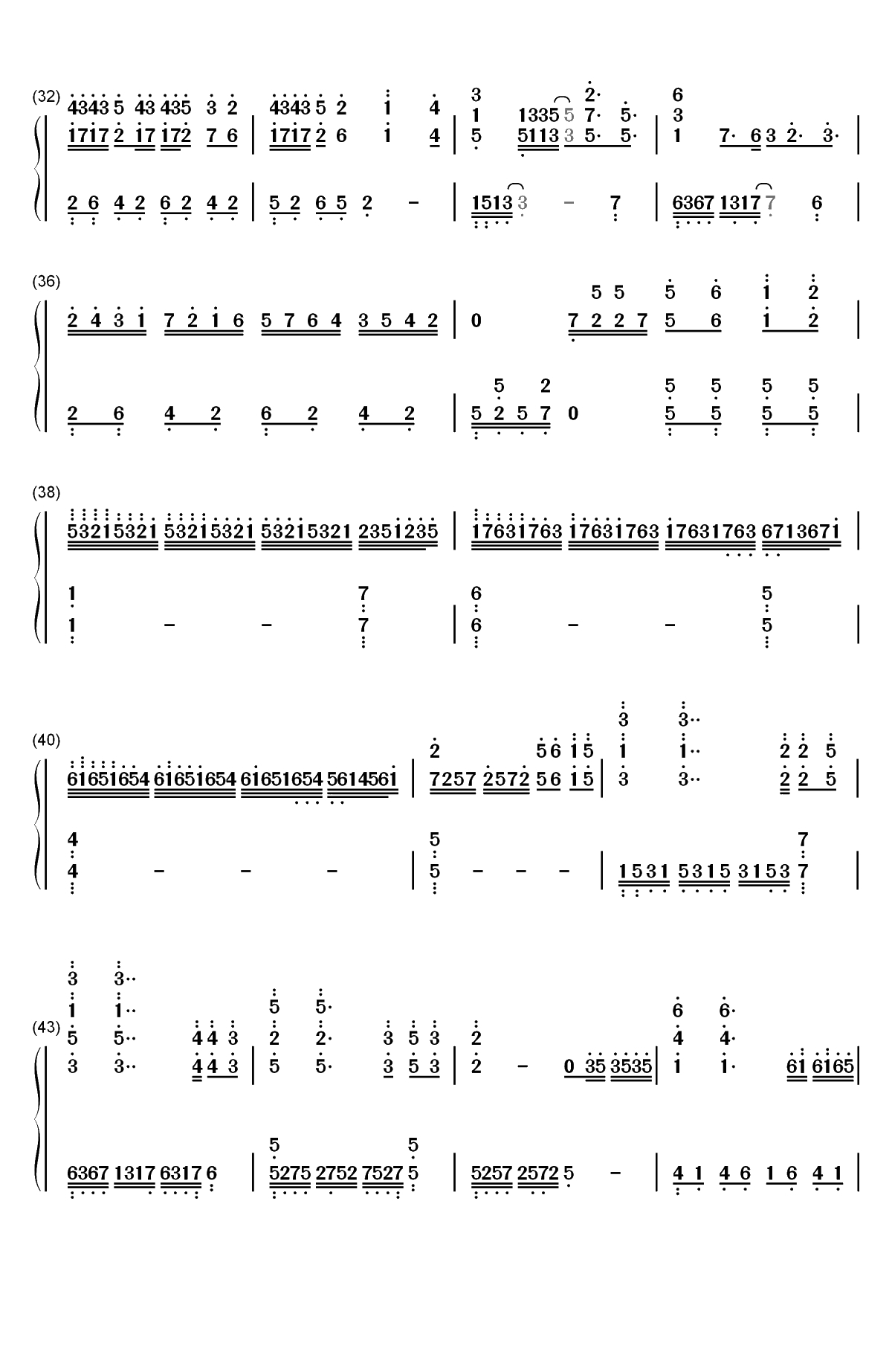 新丝绸之路-2018央视春晚双手简谱预览3