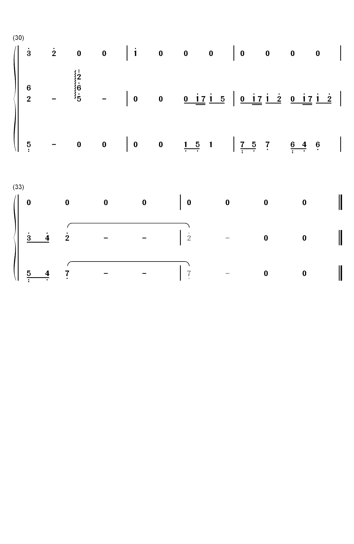 小精灵-弹唱谱双手简谱预览5