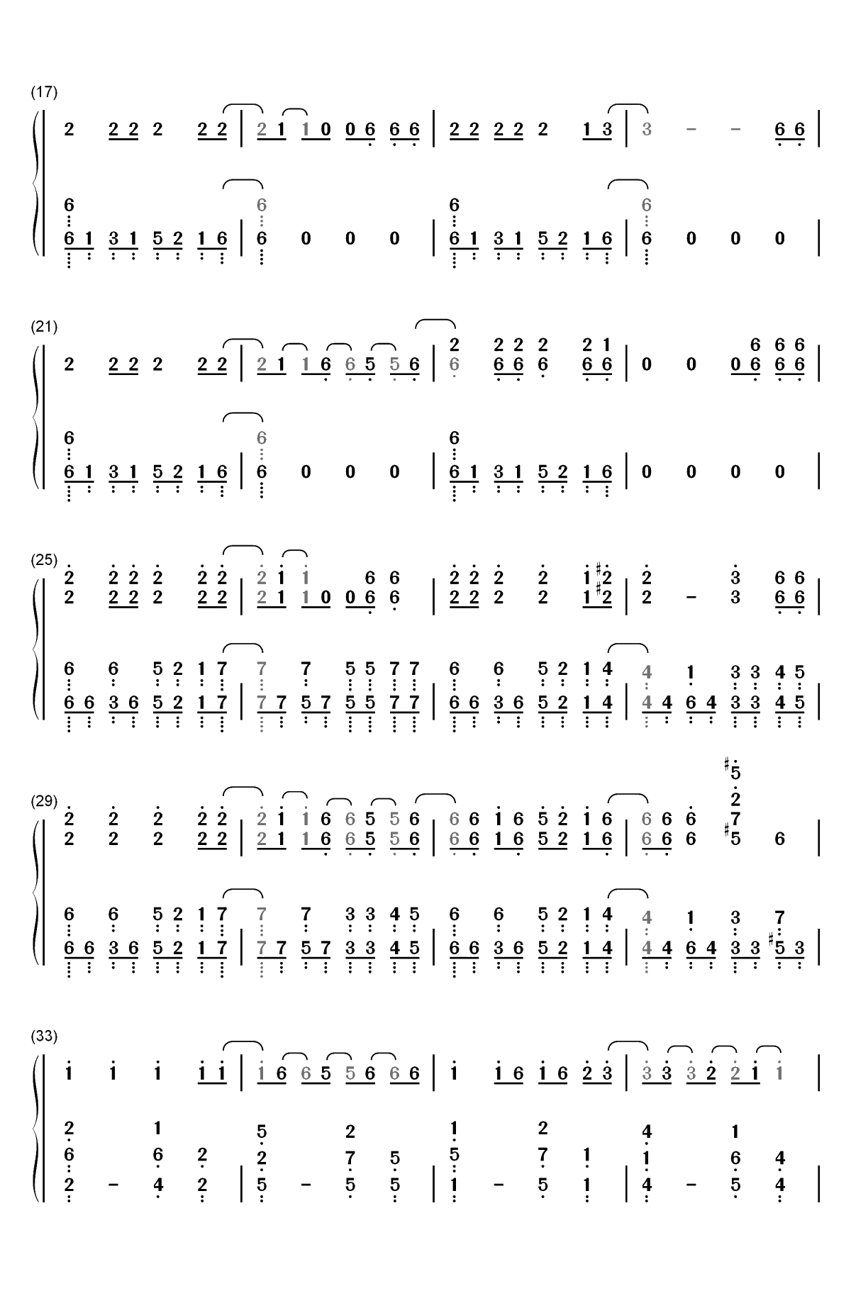 セツナの愛-文豪Stray Dogs第三季OP双手简谱预览2