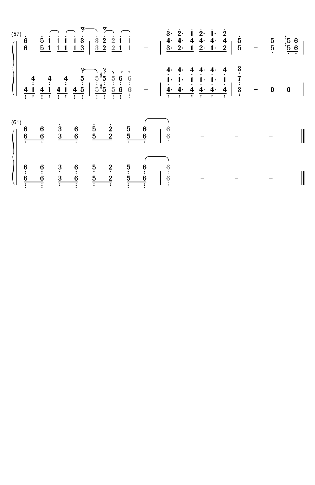 セツナの愛-文豪Stray Dogs第三季OP双手简谱预览4