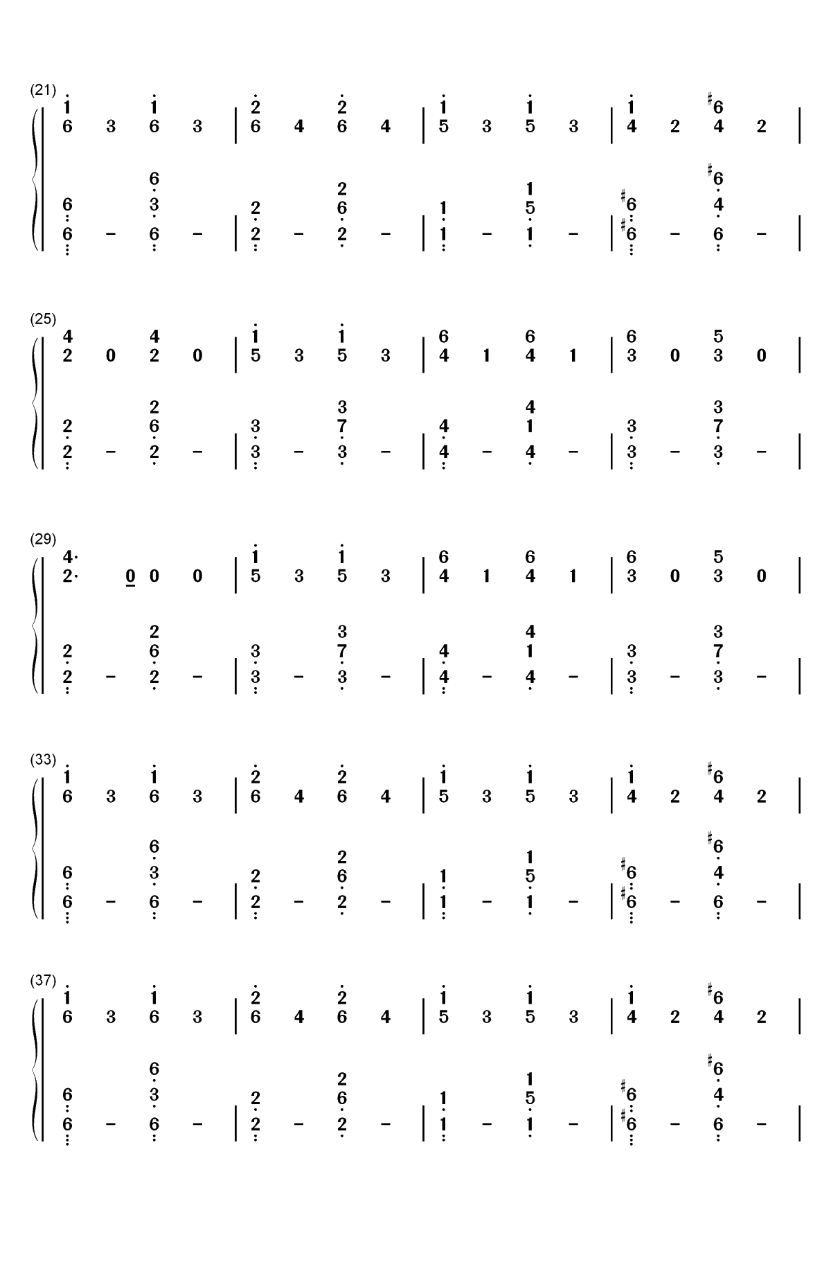 Deutschland-Rammstein双手简谱预览2