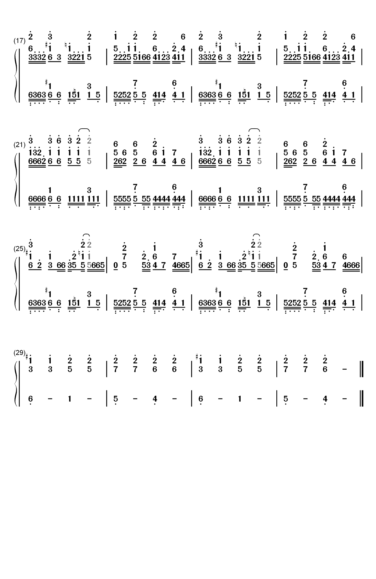 Old Town Road-抖音神曲又一次改变了游戏规则双手简谱预览2