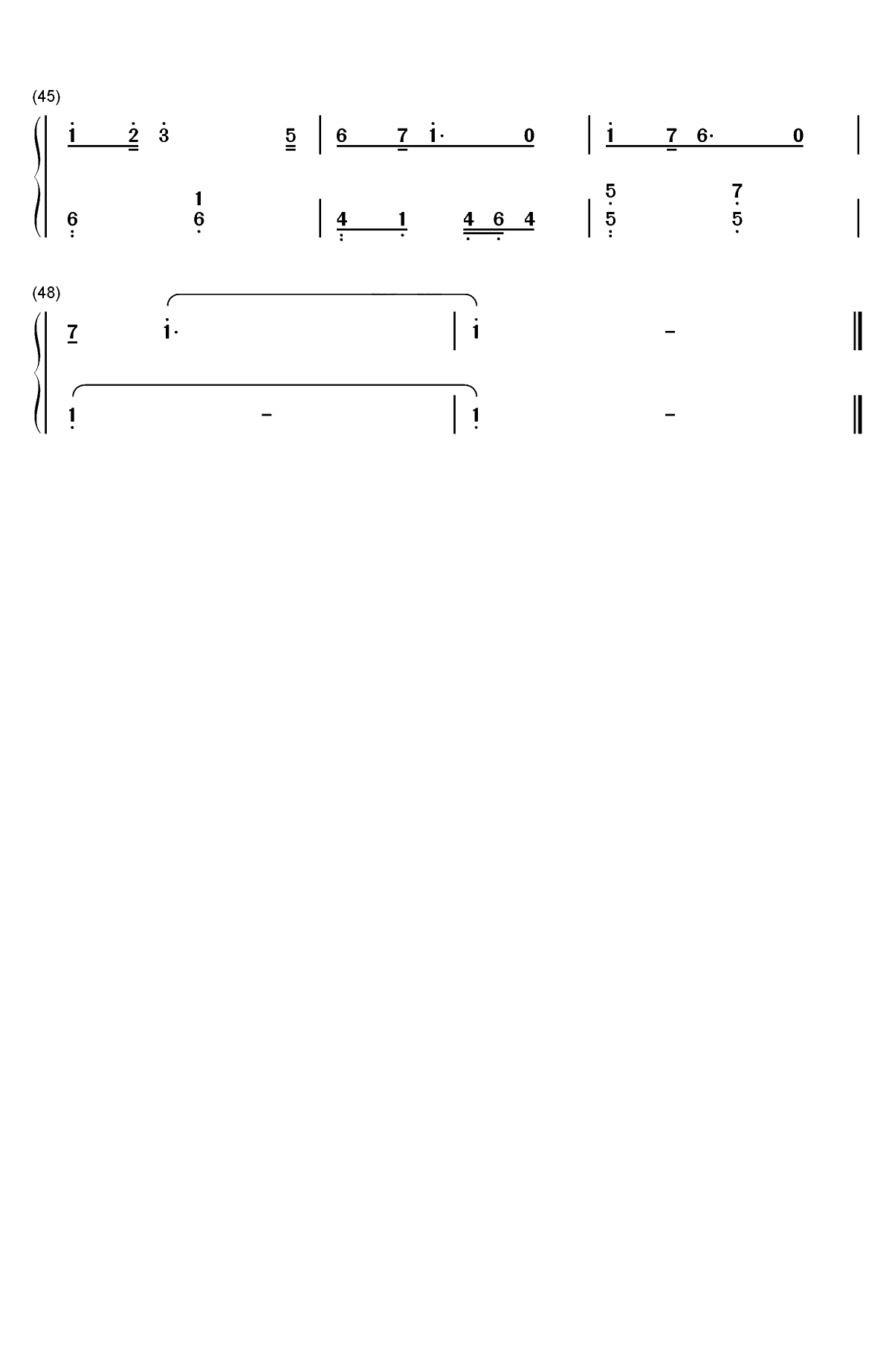 只是太爱你-张敬轩双手简谱预览3