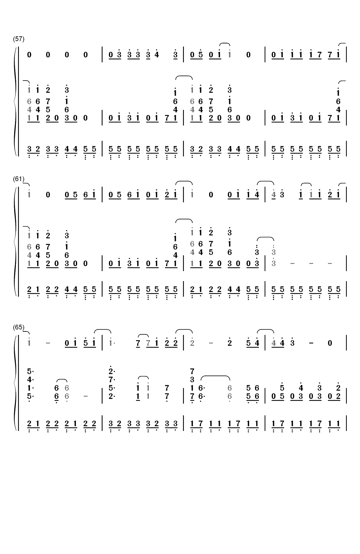 风の辿り着く场所-风所达到的地方-Kanon片尾曲双手简谱预览6