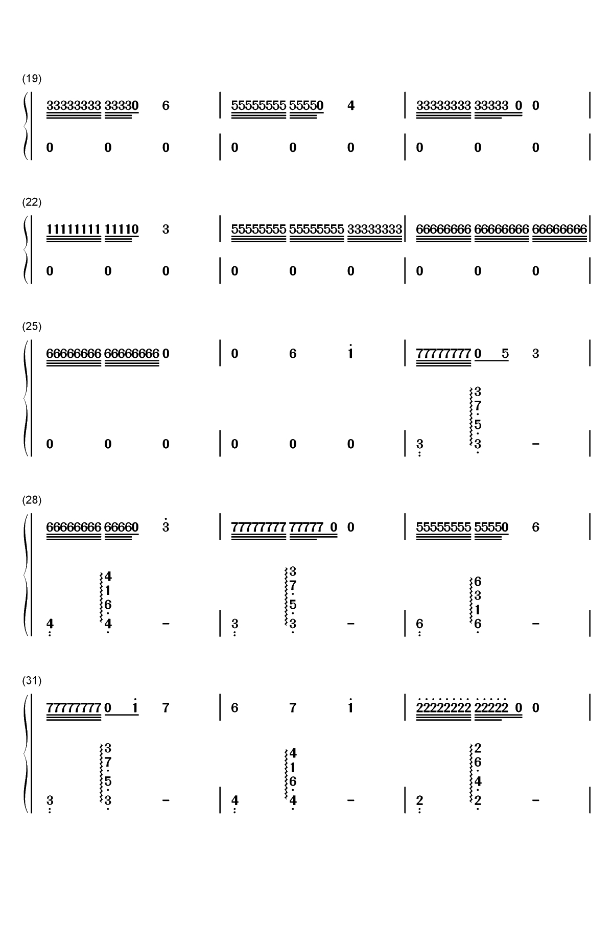 イザベラの唄-伊莎贝拉的摇篮曲-约定的梦幻岛OST双手简谱预览2