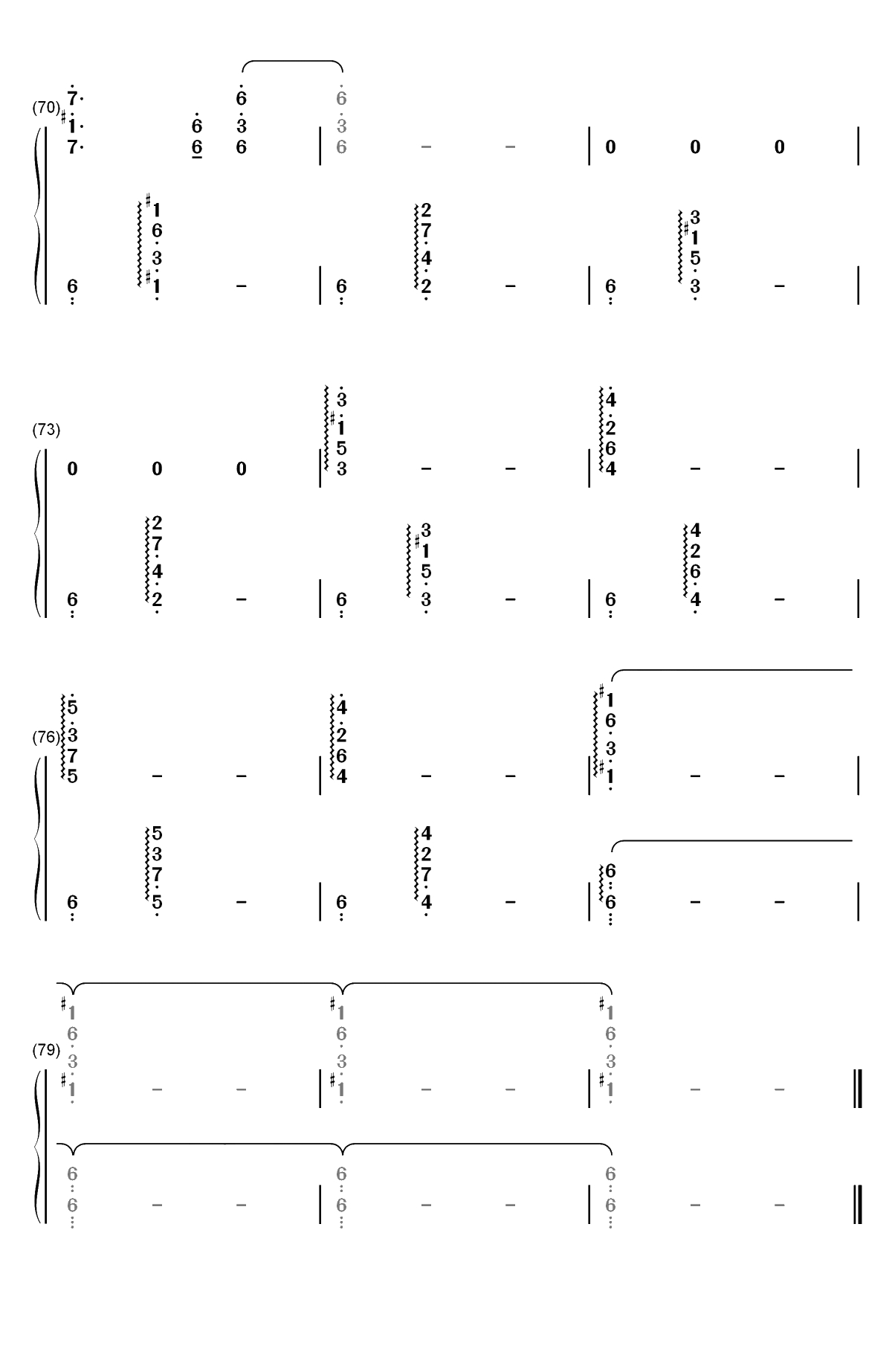 イザベラの唄-伊莎贝拉的摇篮曲-约定的梦幻岛OST双手简谱预览6