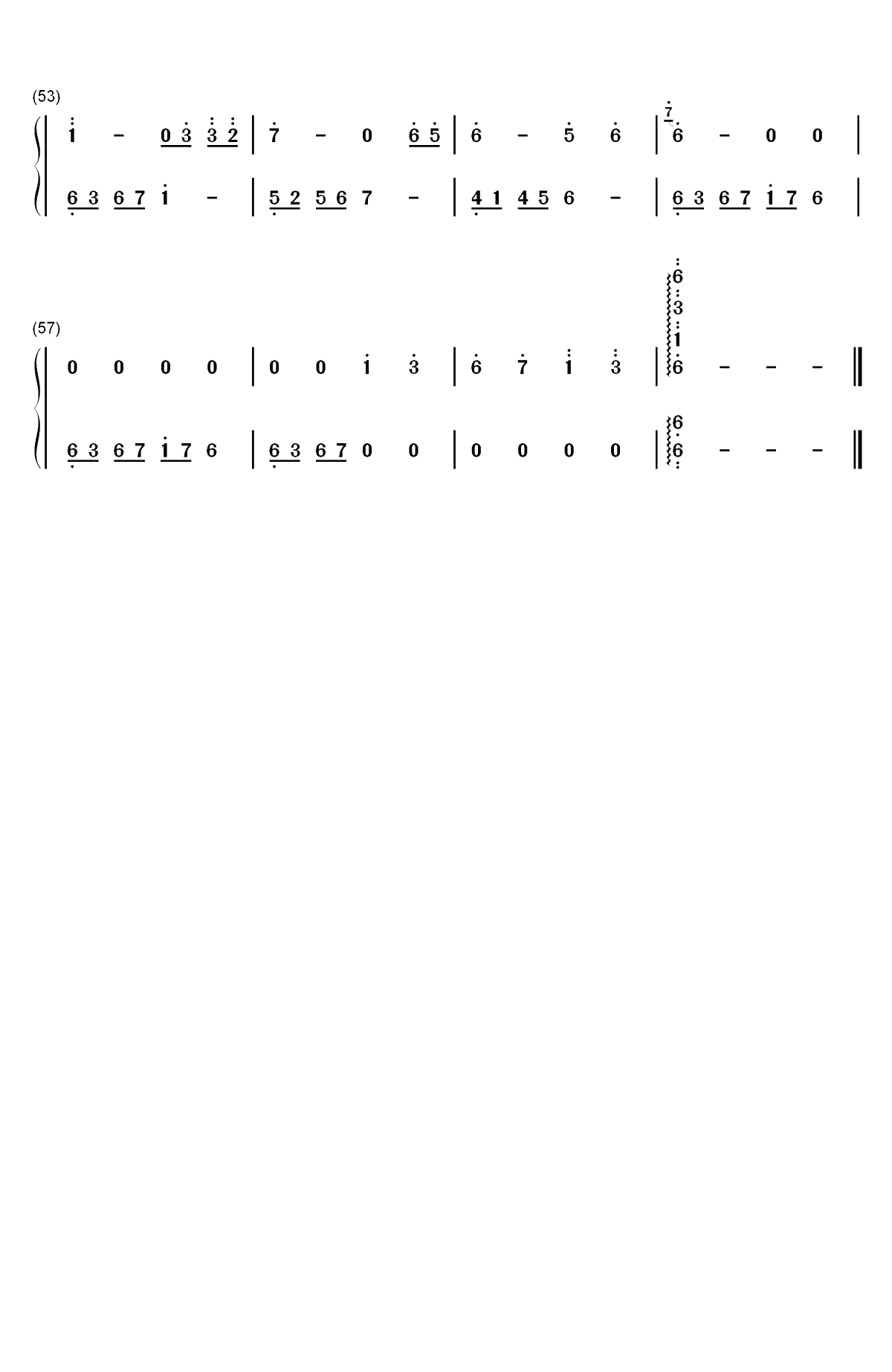 风中的蒲公英-张宇桦双手简谱预览3