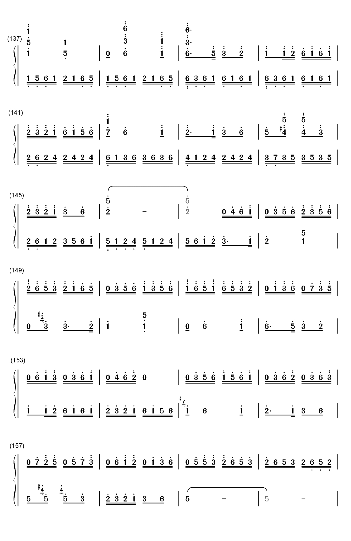 百鸟朝凤双手简谱预览8