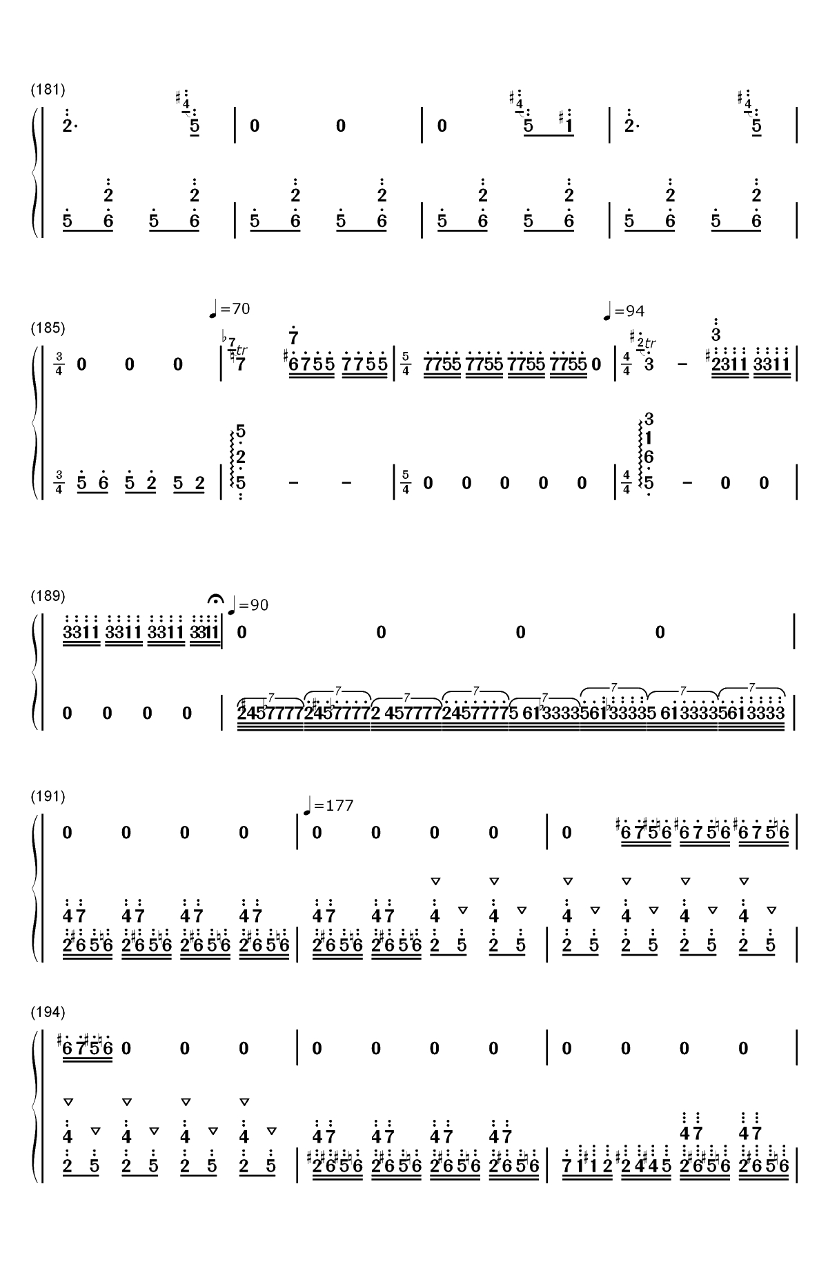 百鸟朝凤双手简谱预览10