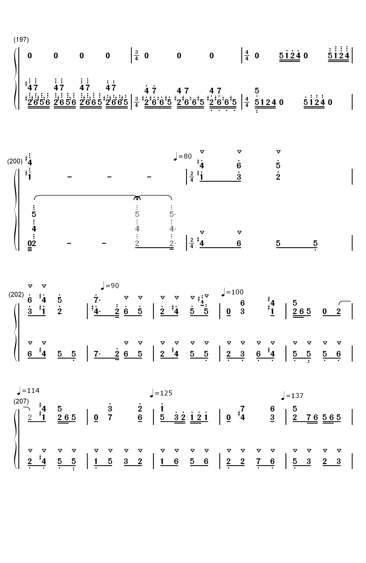 百鸟朝凤双手简谱预览11
