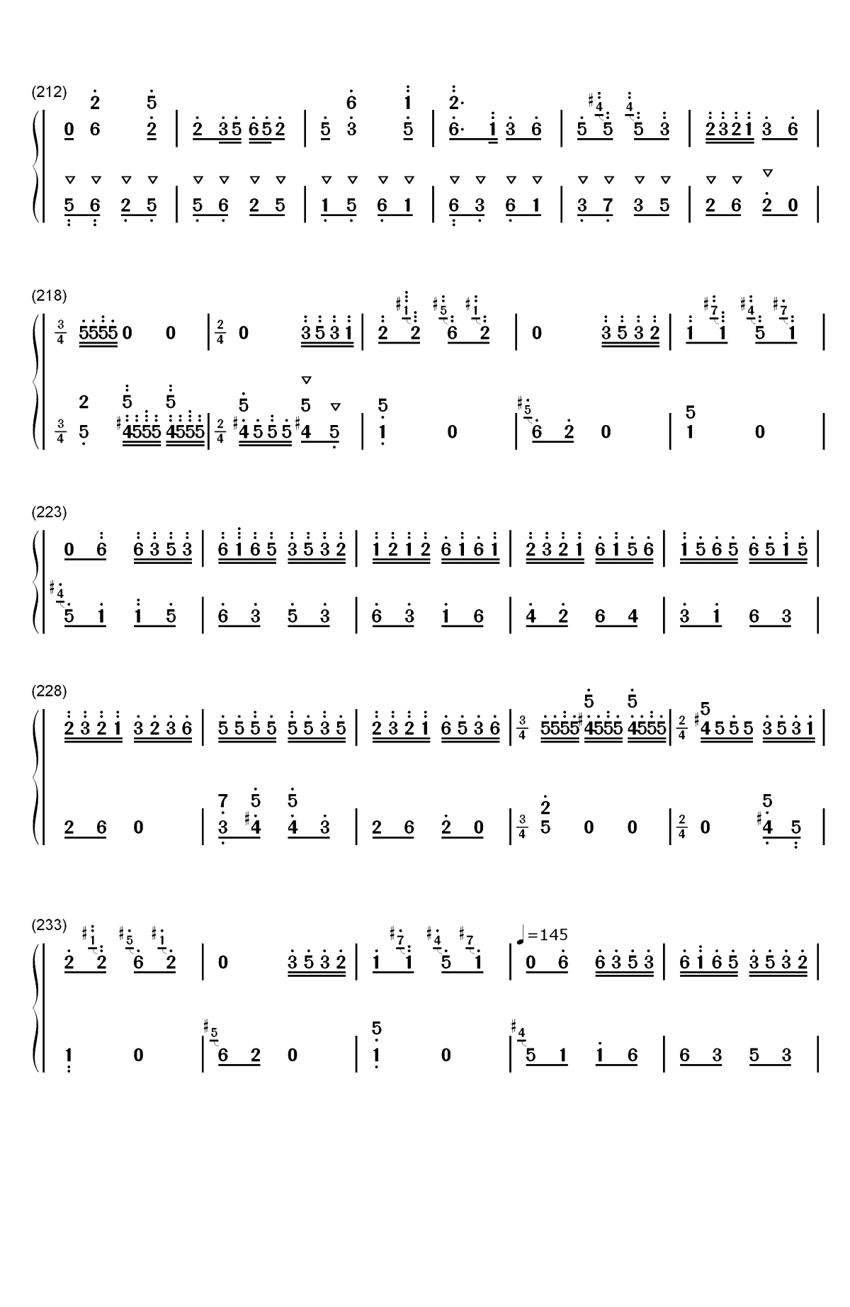 百鸟朝凤双手简谱预览12