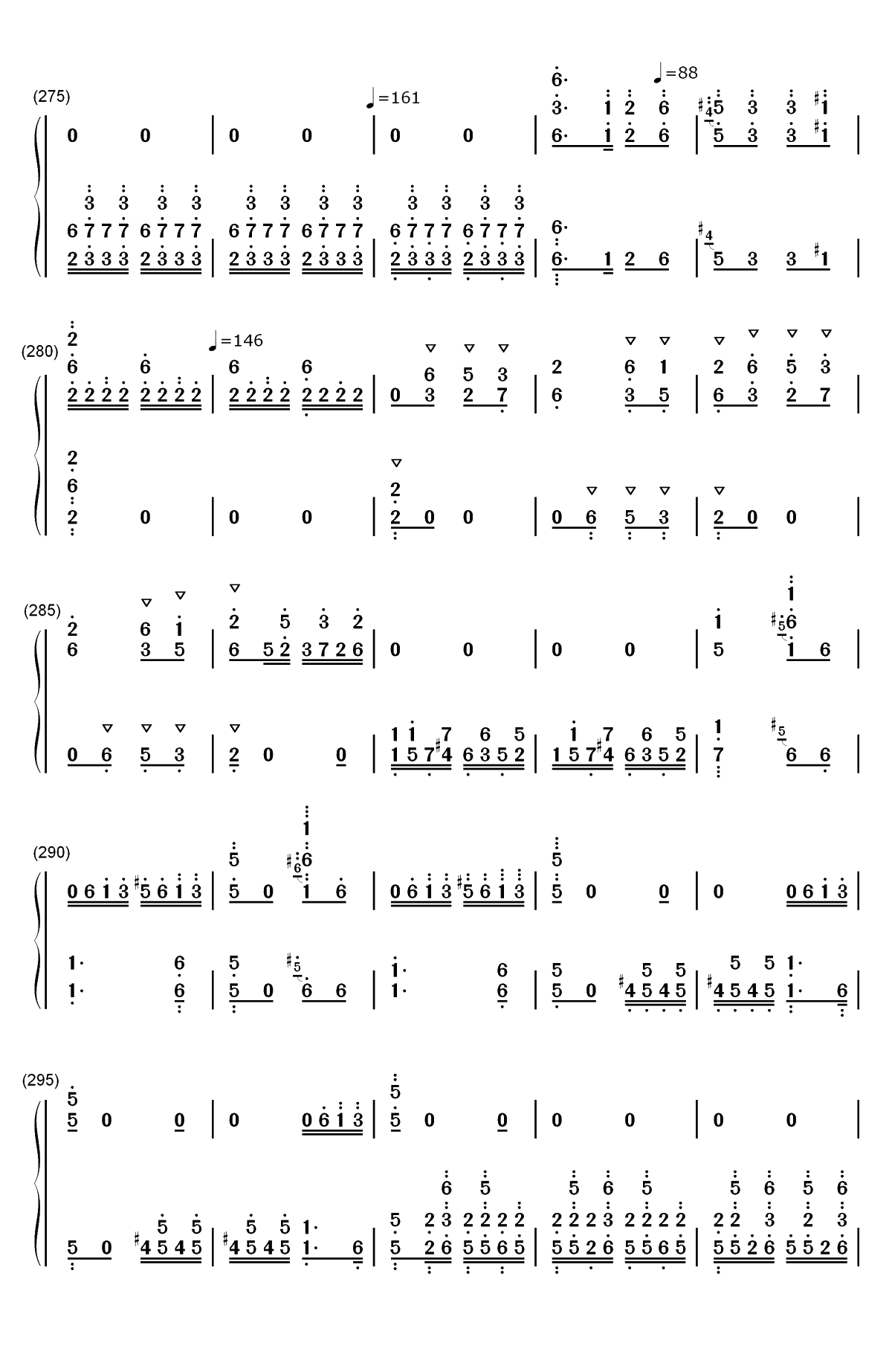 百鸟朝凤双手简谱预览15