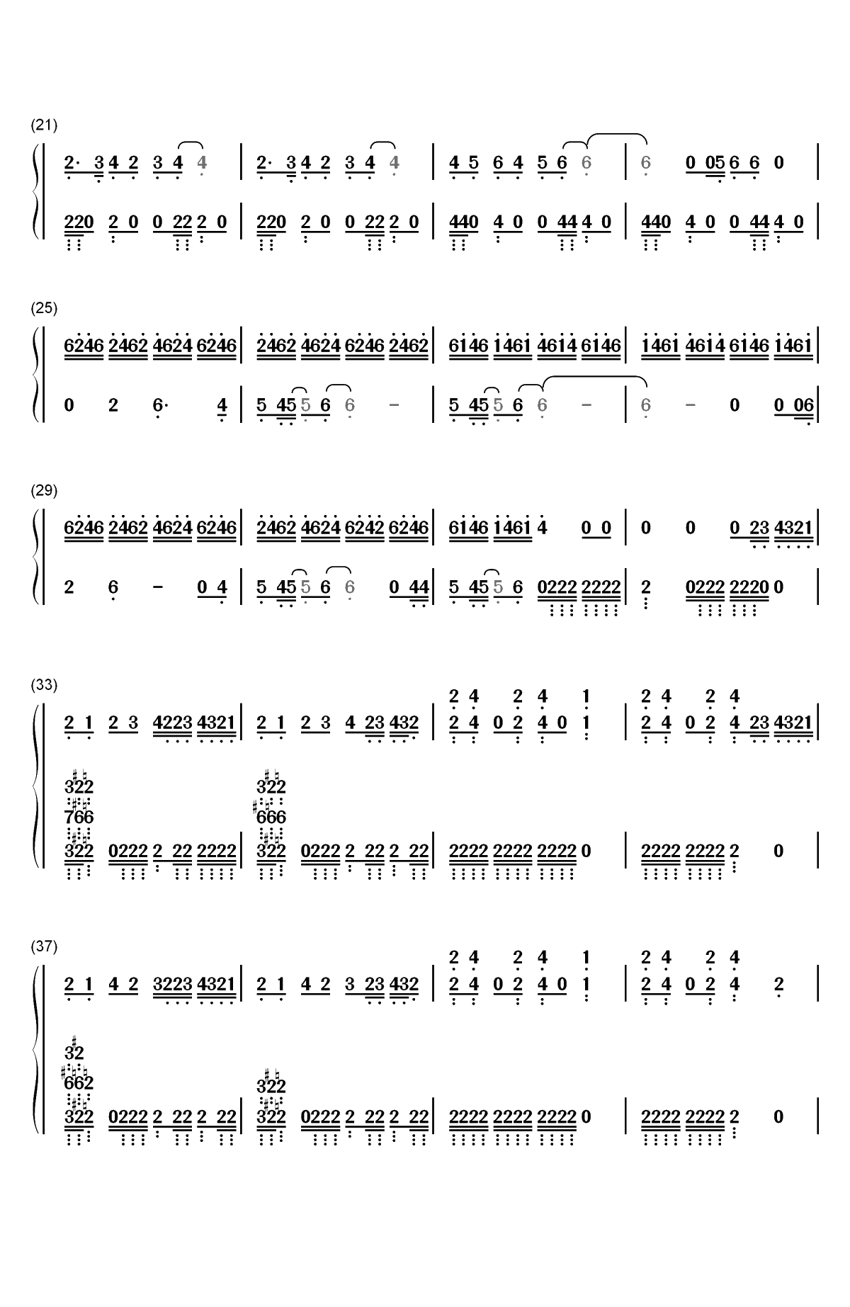 You Should See Me in a Crown-Billie Eilish双手简谱预览2