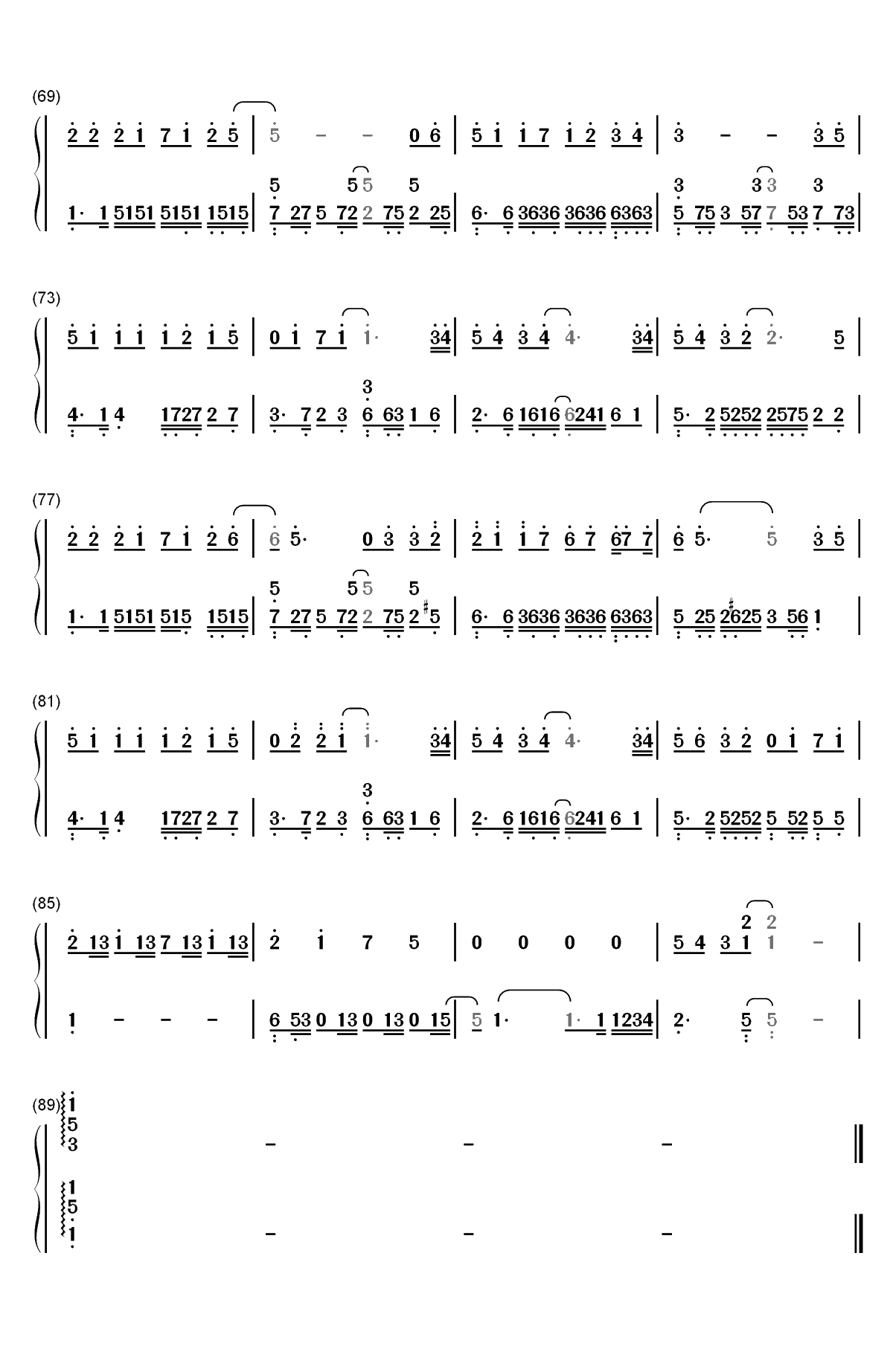 怎么了-周兴哲双手简谱预览4