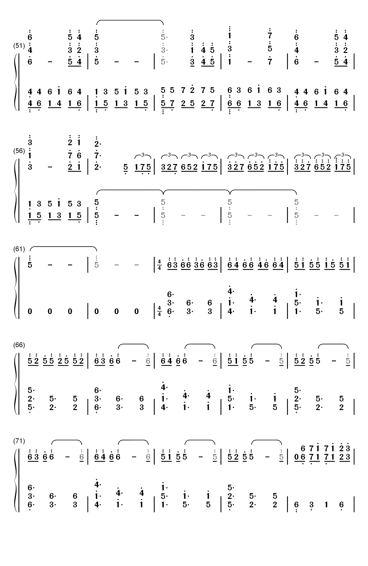 All of Me-我的一切-马克西姆双手简谱预览3