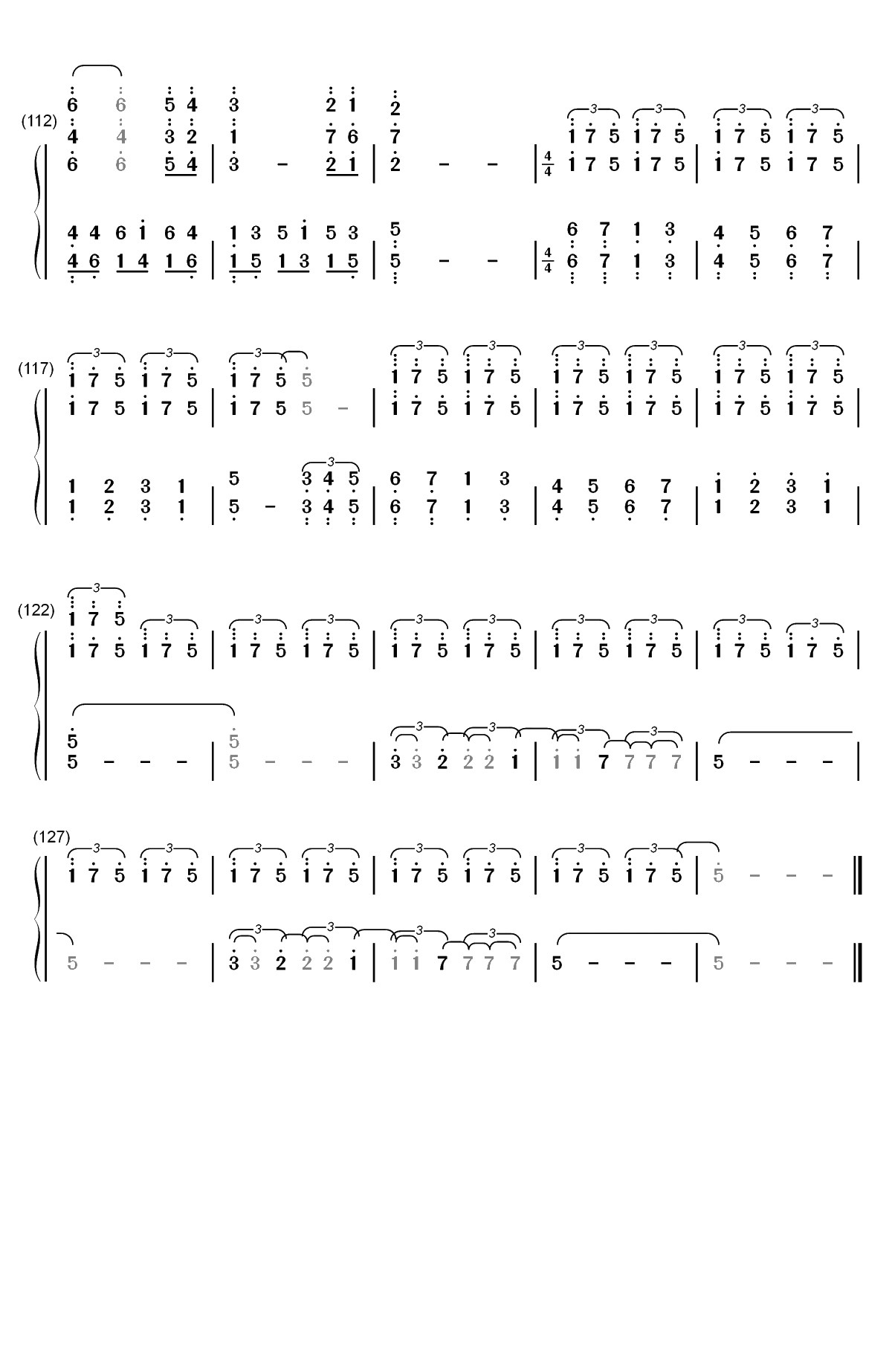 All of Me-我的一切-马克西姆双手简谱预览6