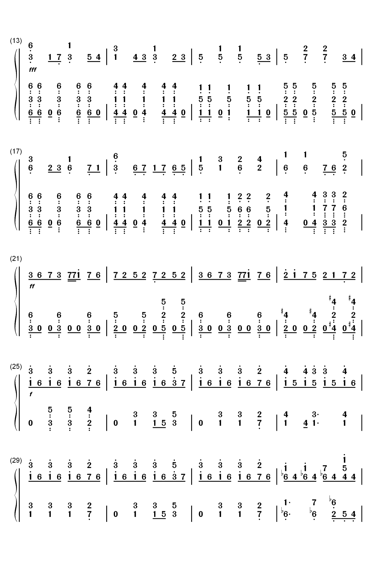 I Want My Tears Back-Nightwish双手简谱预览2