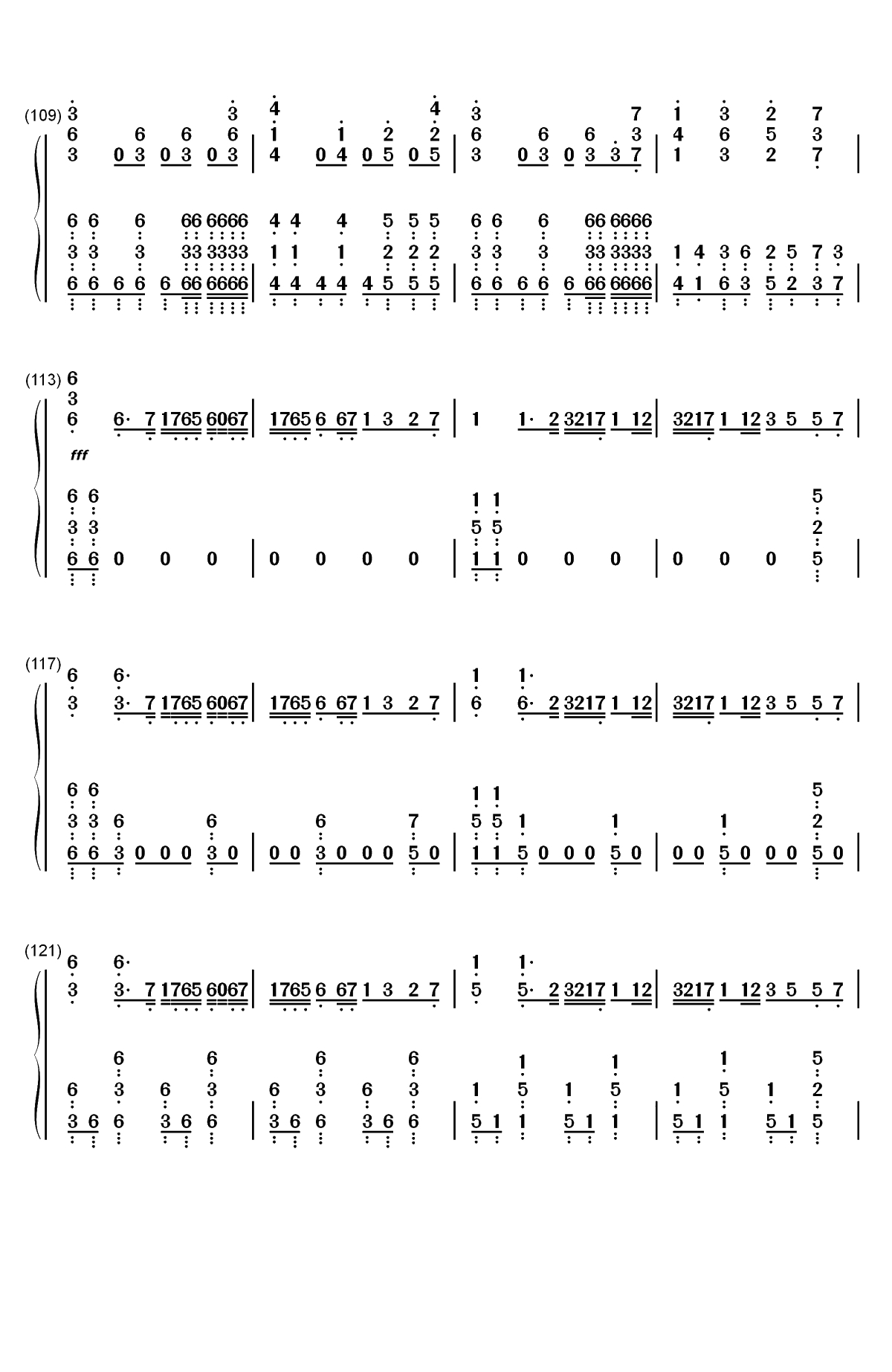 I Want My Tears Back-Nightwish双手简谱预览7