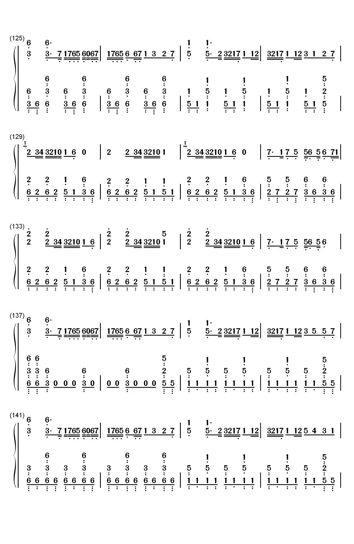 I Want My Tears Back-Nightwish双手简谱预览8