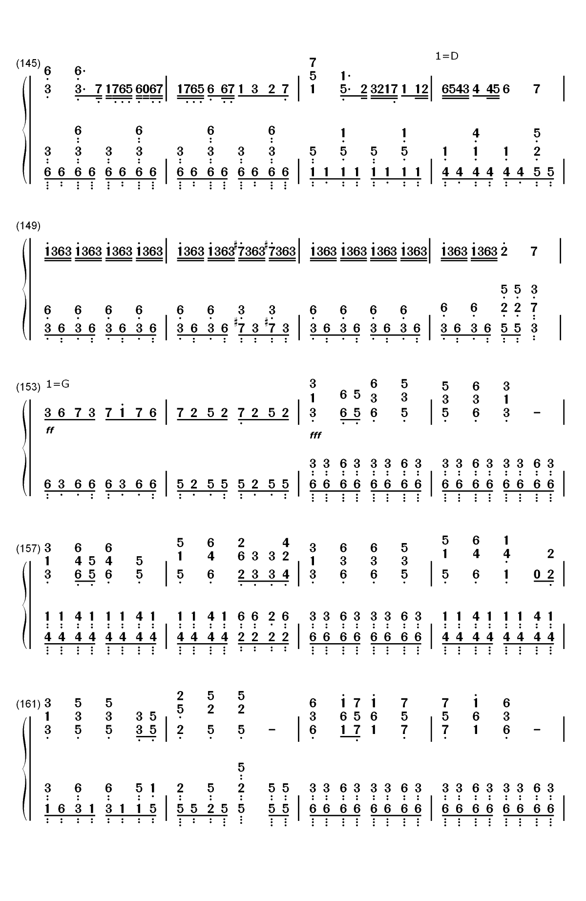 I Want My Tears Back-Nightwish双手简谱预览9