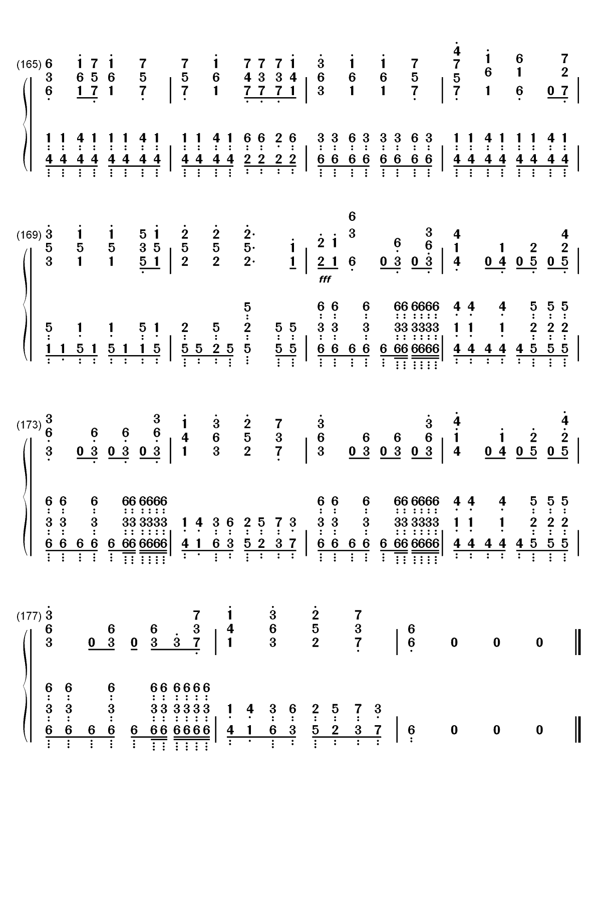 I Want My Tears Back-Nightwish双手简谱预览10