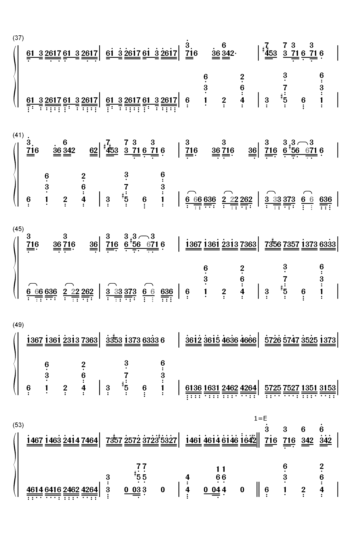 克罗地亚狂想曲-完美版双手简谱预览3