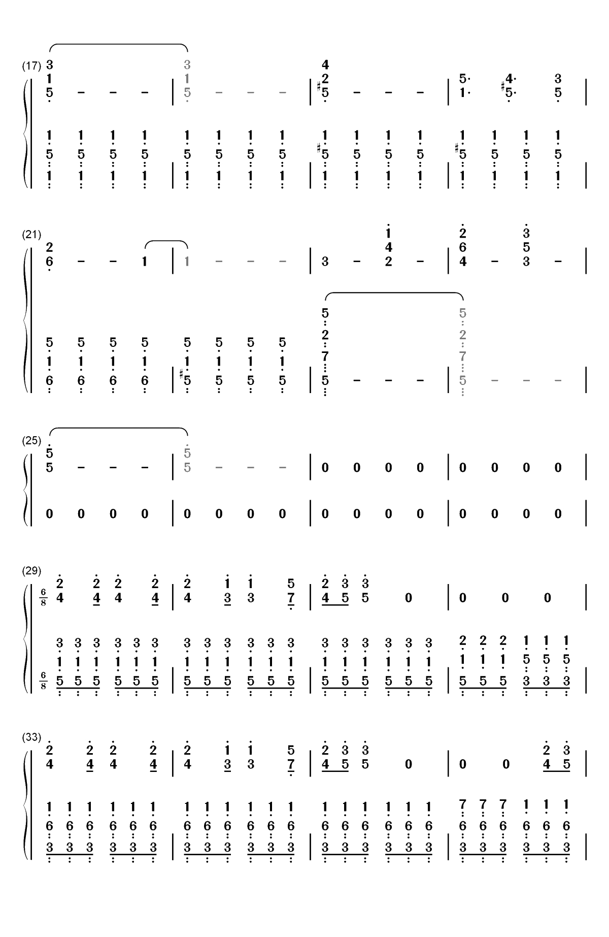 Are You Ready-游戏王VRAINS ED5双手简谱预览2