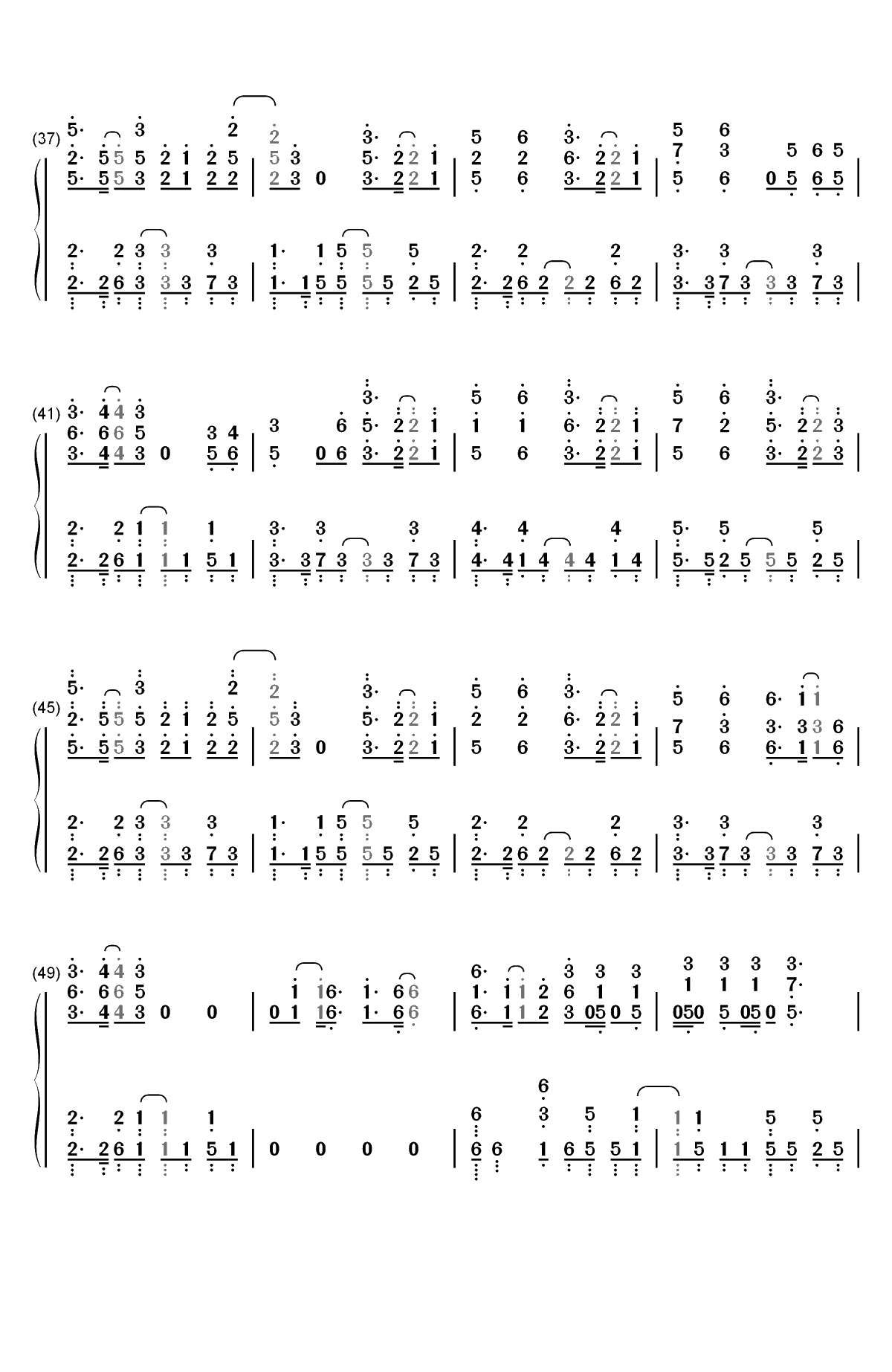 FAITH-盾之勇者成名录OP双手简谱预览3